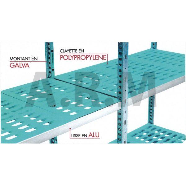 Rayonnage galvanisé à clayettes pour réserves sèches - Image 1