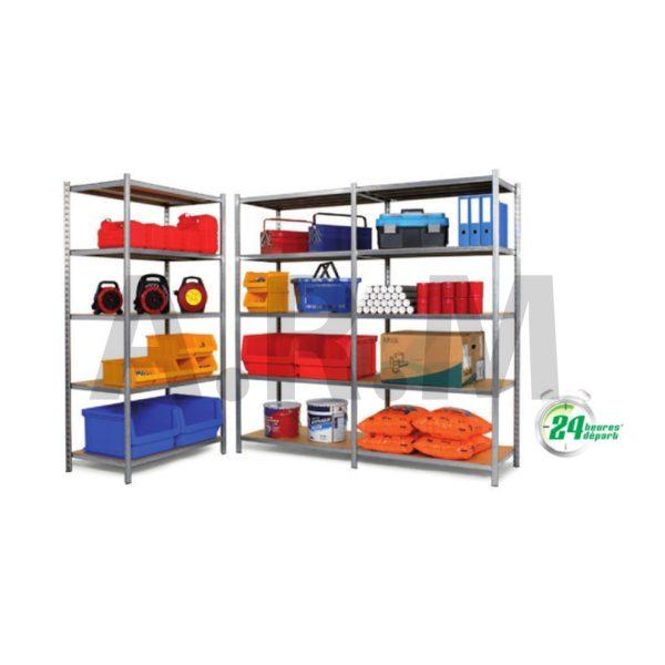 Rayonnage galvanisé à tablettes tubulaires pour le stockage de cartons, des archives – EPSILINE - Image 1