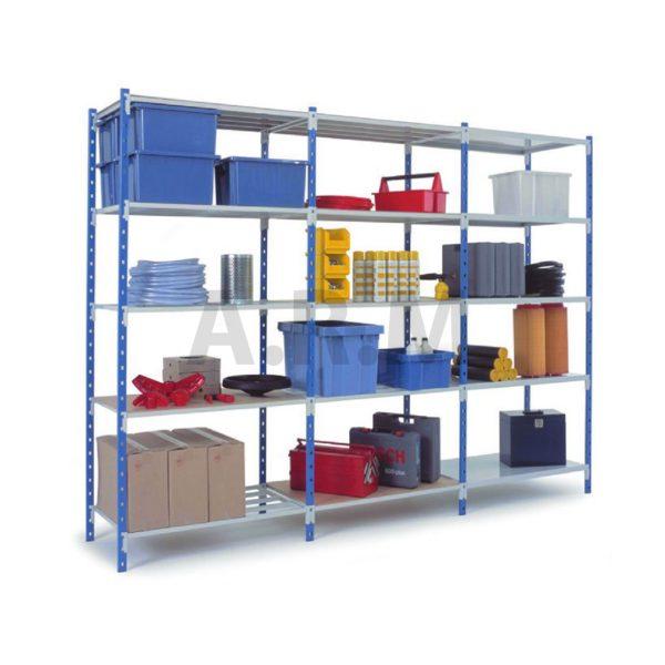 Rayonnage peint à tablettes tubulaires Flip et tôlées Fliclass - Image 1