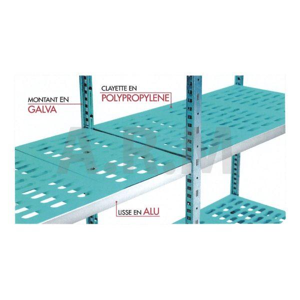 Rayonnage en acier galvanisé à Clayettes Robuste et stable - Image 1