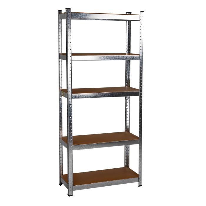 Étagère galvanisée 5 rayonnages bois modulable atelier - Image 1
