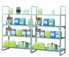 Module d&rsquo;extension pour rayonnage en acier galvanisé à chaud 13/20 – 4 niveaux – 1320mm x 630mm x 2000mm - Image 1