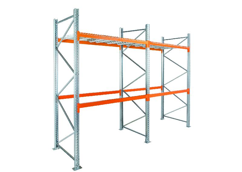 Rayonnage à palettes – élément complémentaire – 2225 x 1100 mm – 2 niveaux – 1900 kg/niveau - Image 1