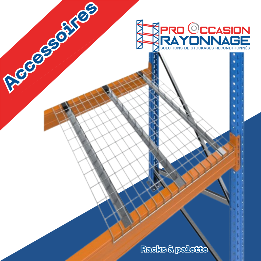 Plateaux fils zingués pour rack à palettes – 880 mm x 1100 mm – capacité 800 kg – neuf ou occasion - Image 1