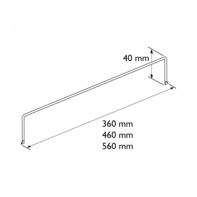Séparateur filaire Easyroller – profondeur 560 mm et hauteur 40 mm - Image 2