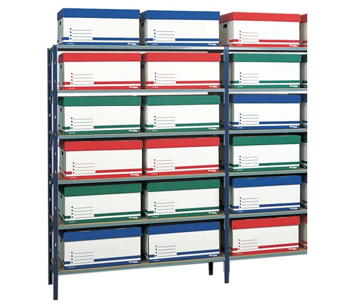 Rayonnage montage rapide sans outil UD100 – stockage et archivage, ossature robuste, réglage à volonté - Image 2