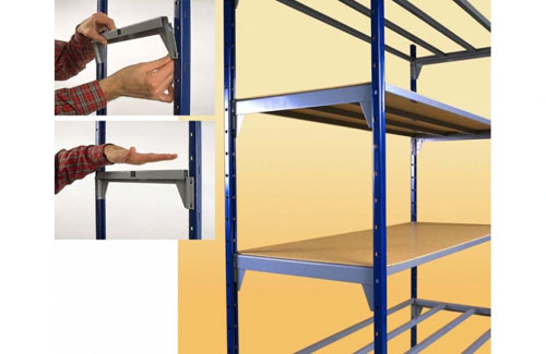 Rayonnage montage rapide sans outil UD100 – stockage et archivage, ossature robuste, réglage à volonté - Image 3