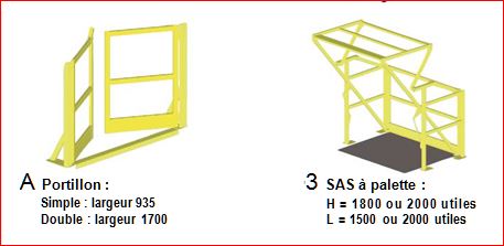 rayonnage plateforme 6 ud – modulable avec poteaux en tube 120 x 120 et solives en profil c galvanisé - Image 4