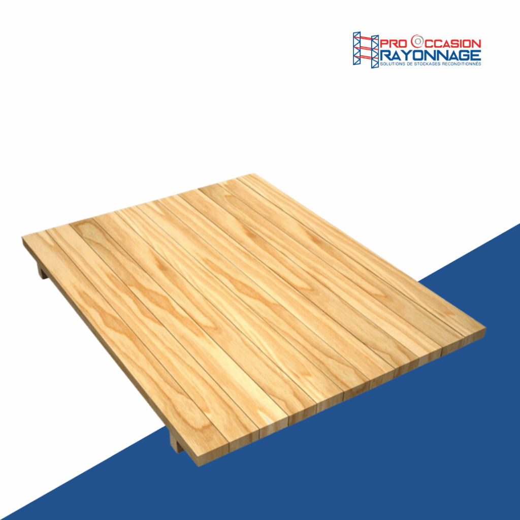 Plateau bois pour rack de stockage – modèle à lattes ou panneaux pleins – robuste et résistant - Image 1
