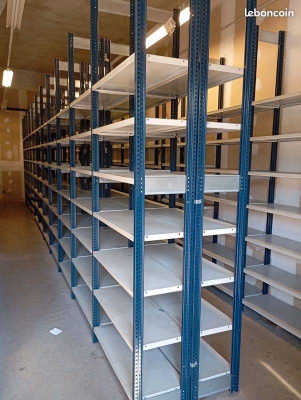 Rack léger occasion Mecalux – à partir de 13 euros le niveau – stock important - Image 1