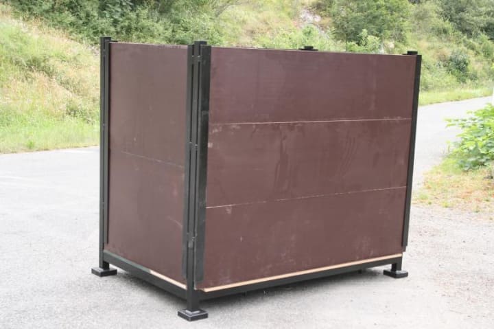 Rack de stockage gerbable Avranches – dimensions 1.20 x 1 x 0.80m, 1.70 x 1.02 x 1.48m, 2 x 1.02 x 1.48m – ossature acier 60×30 ép. 2mm – livré démonté - Image 2