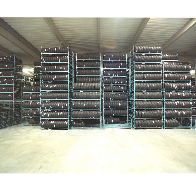 Rayonnage porte pneus 2343x1078x787mm – neuf – métal – capacité de charge 300 kg - Image 3