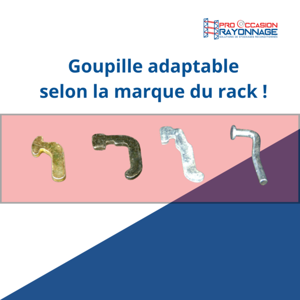 Goupille de sécurité pour lisse de rack à palettes – accessoire de stockage - Image 3