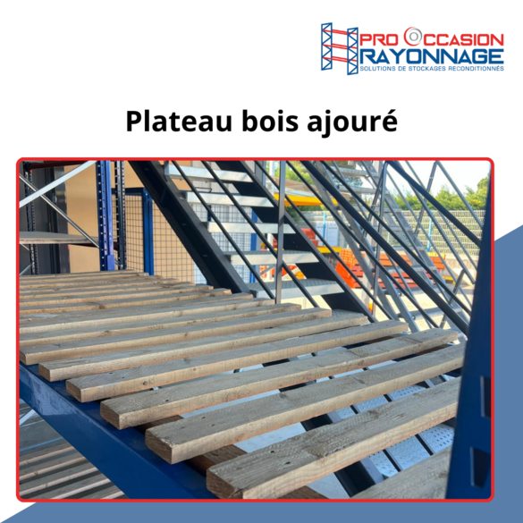 Plateau bois pour rack de stockage – modèle à lattes ou panneaux pleins – robuste et résistant - Image 3