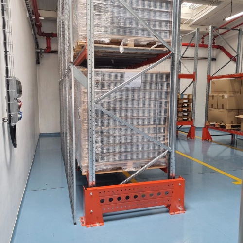 Protection latérale acier – bois pour rayonnage entrepôt - Image 3