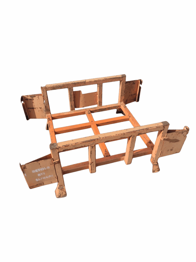 Rack mobile SMI 430 – acier peint, gerbable, 132 x 95 x 57 cm - Image 1