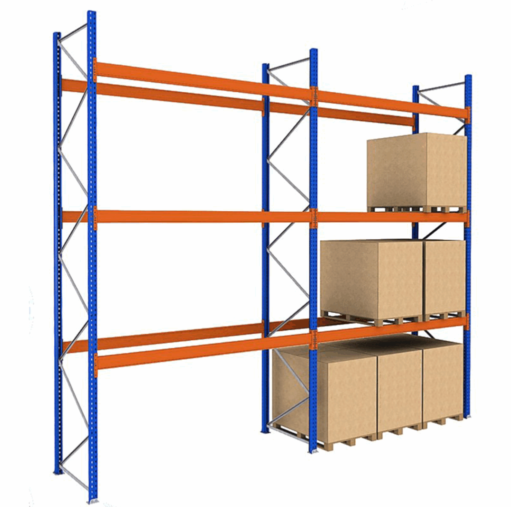 Rack à palettes d’occasion EURECOM – échelles et lisses modulables pour stockage industriel - Image 2