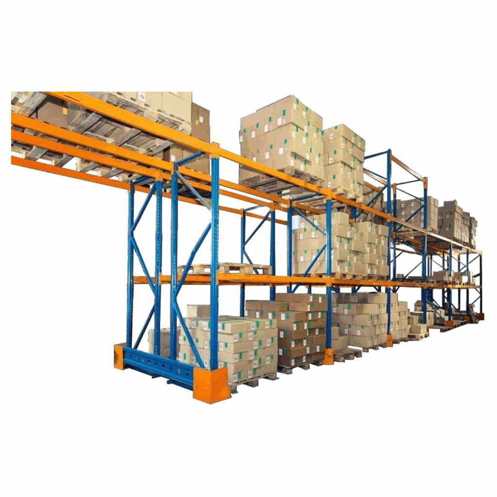 Rack à palettes d’occasion EURECOM – échelles et lisses modulables pour stockage industriel - Image 3