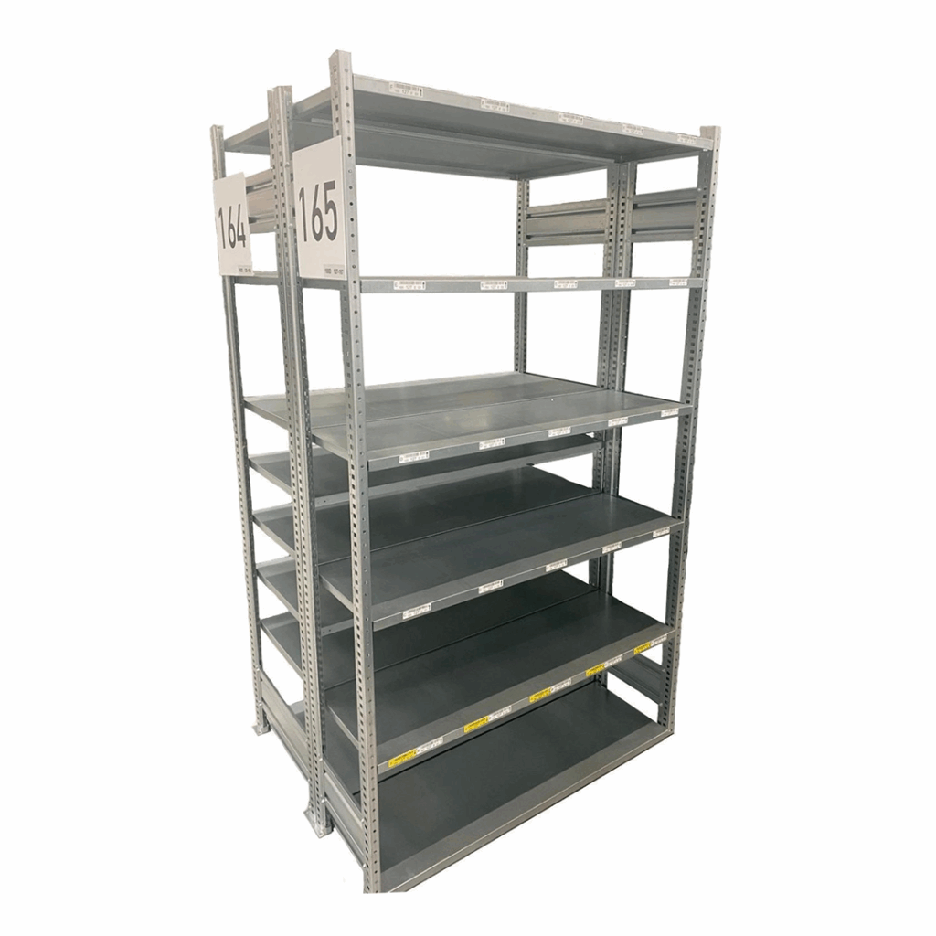 Rayonnage léger d’occasion – modulable, jusqu’à 3000 mm de hauteur et 250 kg par niveau - Image 4