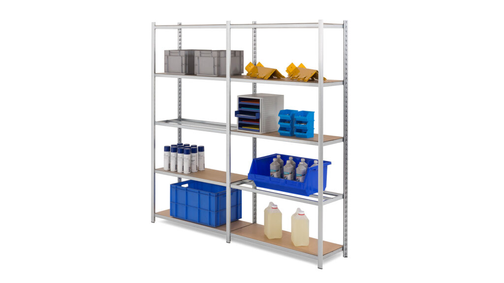 Rayonnage galvanisé EPSILINE – tablettes tubulaires pour stockage jusqu&rsquo;à 235 kg par niveau - Image 3