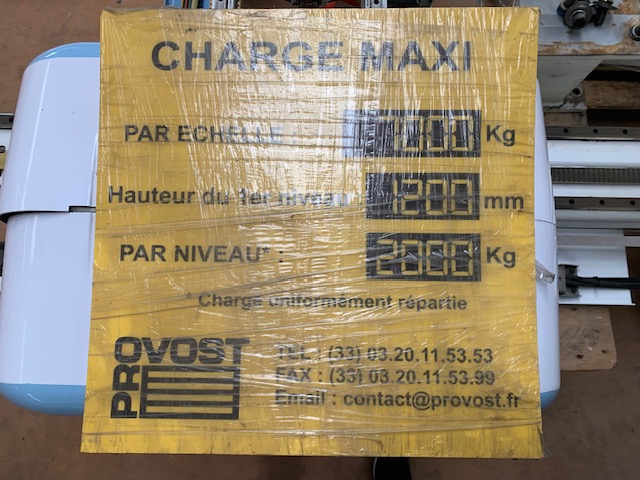 Racks a palettes – 12 echelles de 2400 mm, 22 lisses de 3600 mm, charge maxi 7000 kg par echelle - Image 2