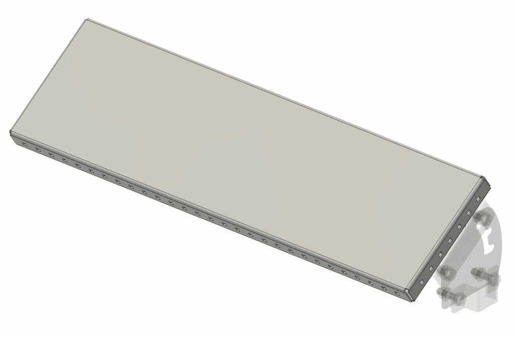 Étagère 200x1000mm – Largeur 200 mm, Longueur 1000 mm – Hauteur, Profondeur et Inclinaison réglables - Image 1