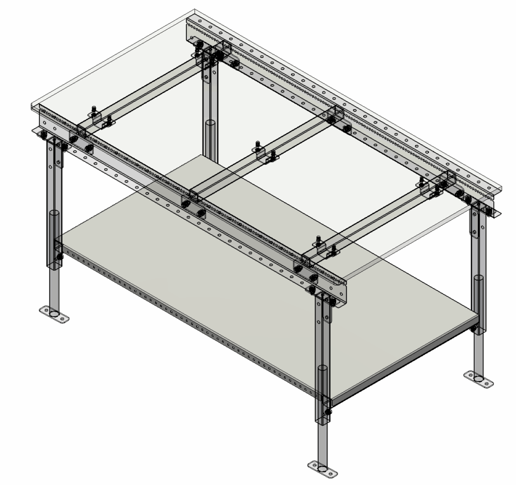 Étagère 1500x800mm – Largeur 800mm, Longueur 1500mm, Charge max 125kg - Image 1