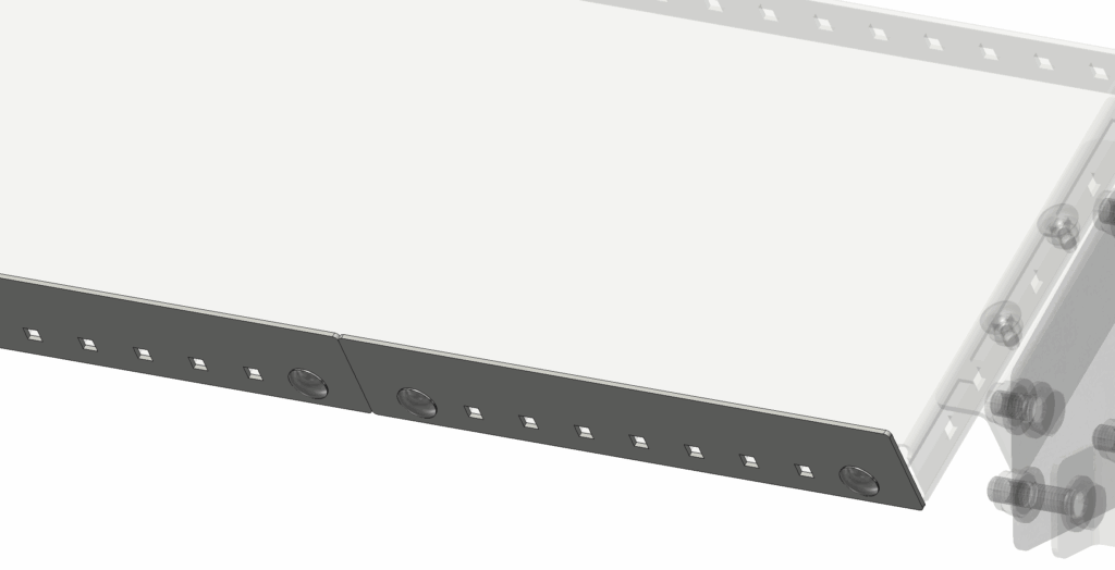 Lame butée étagère – Longueur 250 mm – Matière visserie Acier Zingué - Image 1