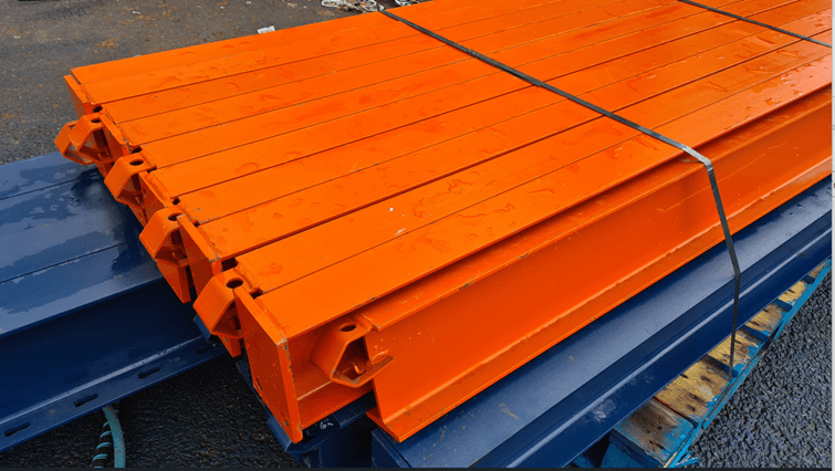 LOT rack CANTILEVER SIMPLE FACE IPE LOURD MECALUX (LO23005) – 4 colonnes + 12 bras IPN 2000mm - Image 3