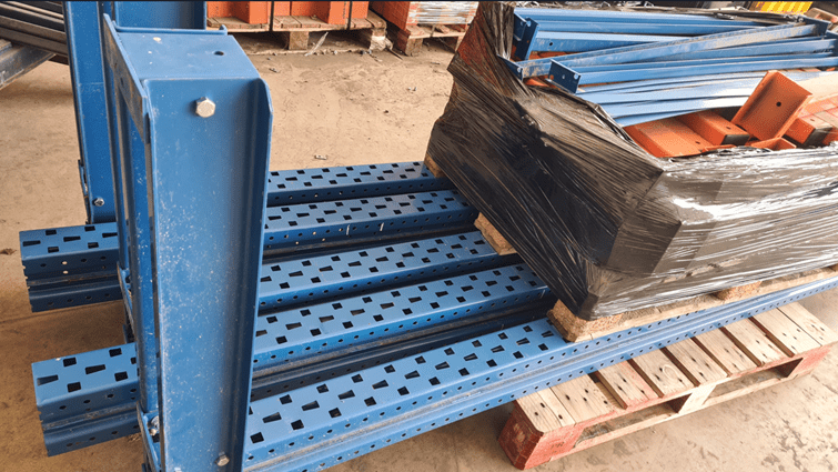 LOT RACK CANTILEVER SIMPLE FACE LOURD DUWIC (LO23006) – 5 colonnes 3000mm, 40 bras 600mm charge 300kgs - Image 2