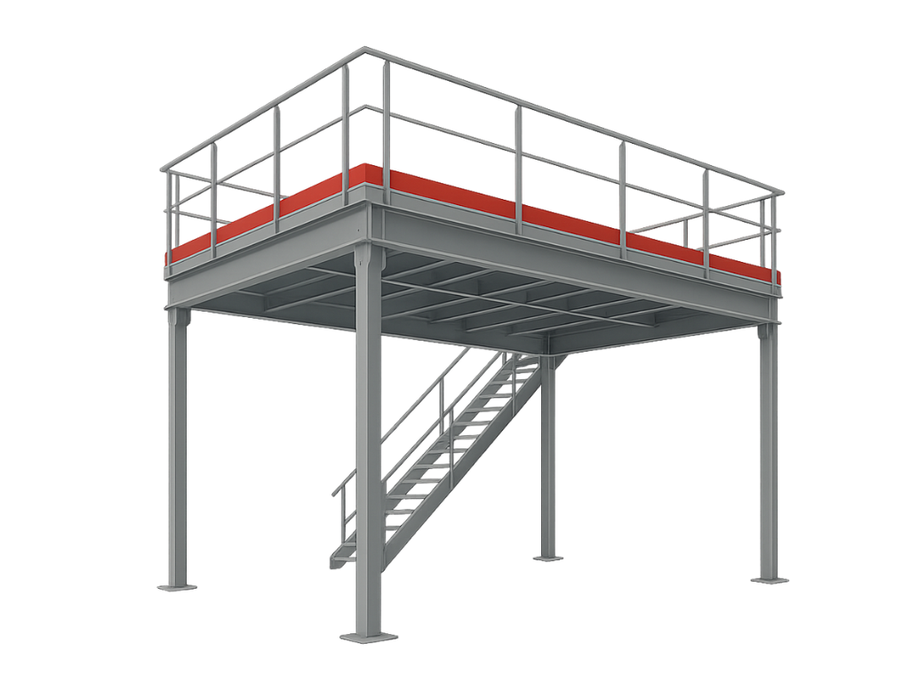 Mezzanine industrielle MAVIPAL – plateforme de stockage modulaire et sur mesure - Image 3