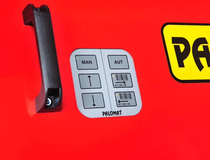 Stockeur de palettes AJUSTABLE – acier, pneumatique, 15 palettes (500 kg), logistique, industrie, agroalimentaire - Image 2