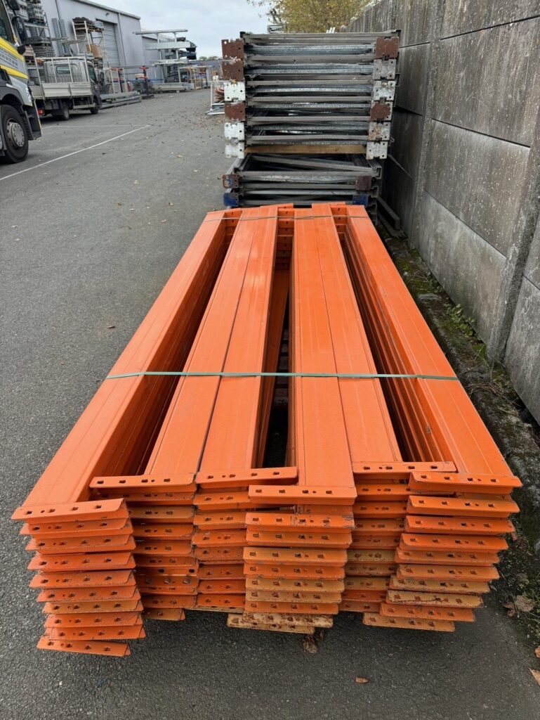 Rayonnage à palettes KIMER – 10 échelles 4000 x 1100 mm et 40 lisses 2700 mm 1