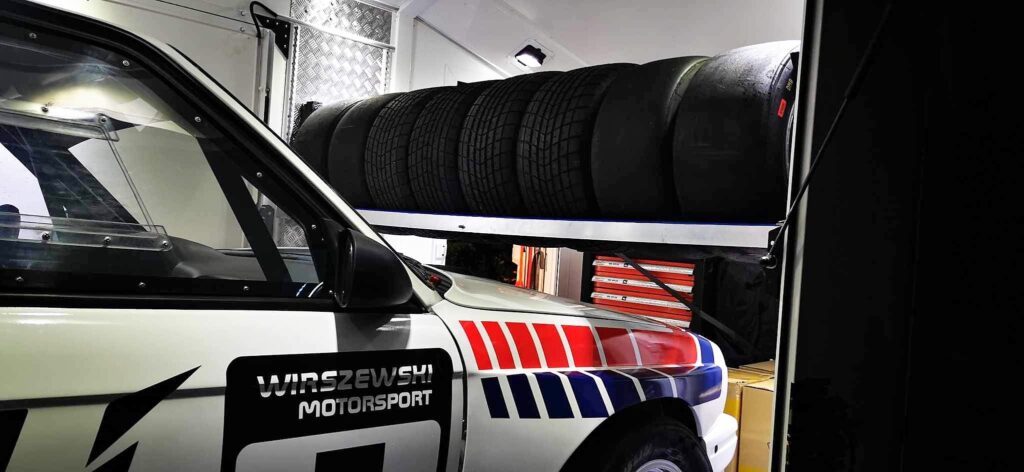 Rack à pneus pour SPORT TRANSPORTER – Stockage de roues supplémentaires réglable en hauteur 2