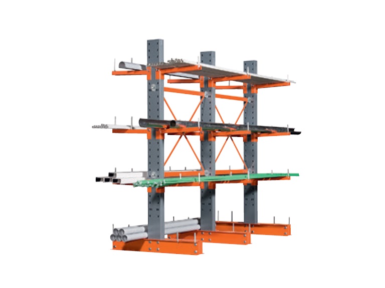Rayonnage cantilever mi-lourd SM – système modulaire simple ou double face – M.S.I. - Image 3