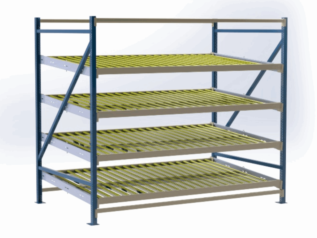 Rayonnage dynamique MAVIPAL – stockage FIFO/LIFO pour colis, bacs et palettes - Image 3