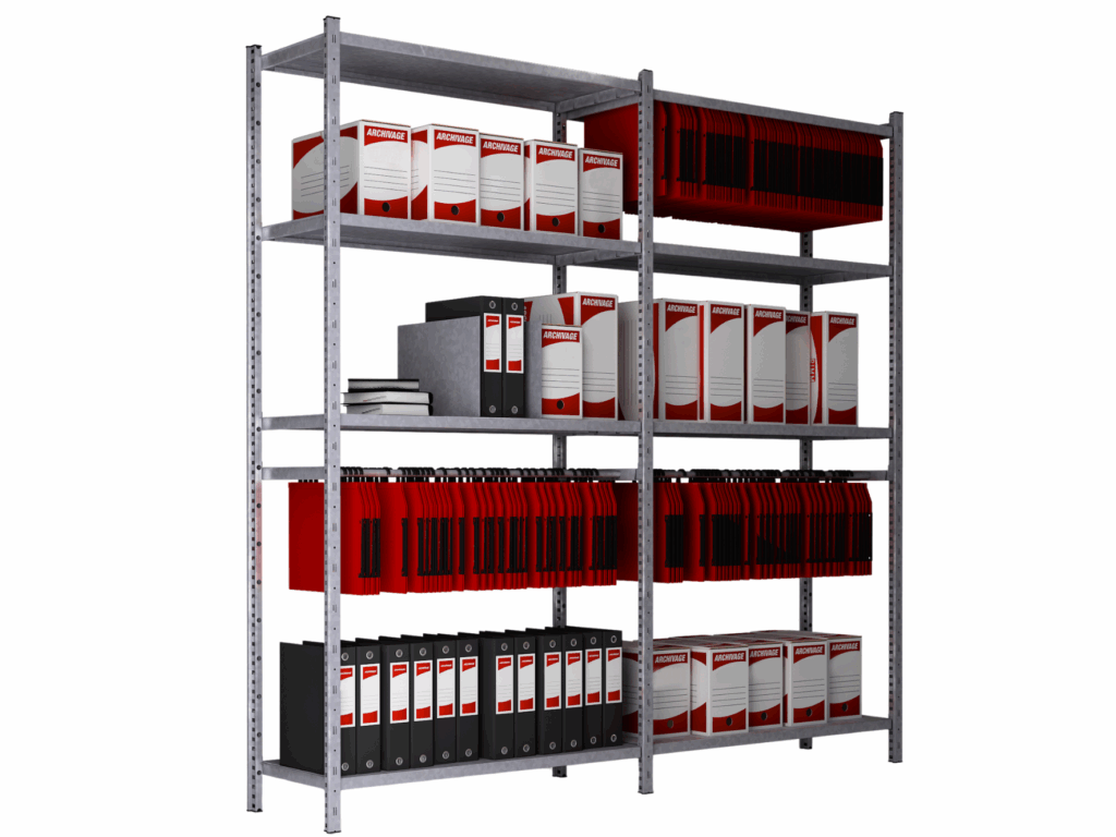 Rayonnage léger G3 galvanisé MAVIPAL – stockage modulaire jusqu&rsquo;à 380 kg - Image 3