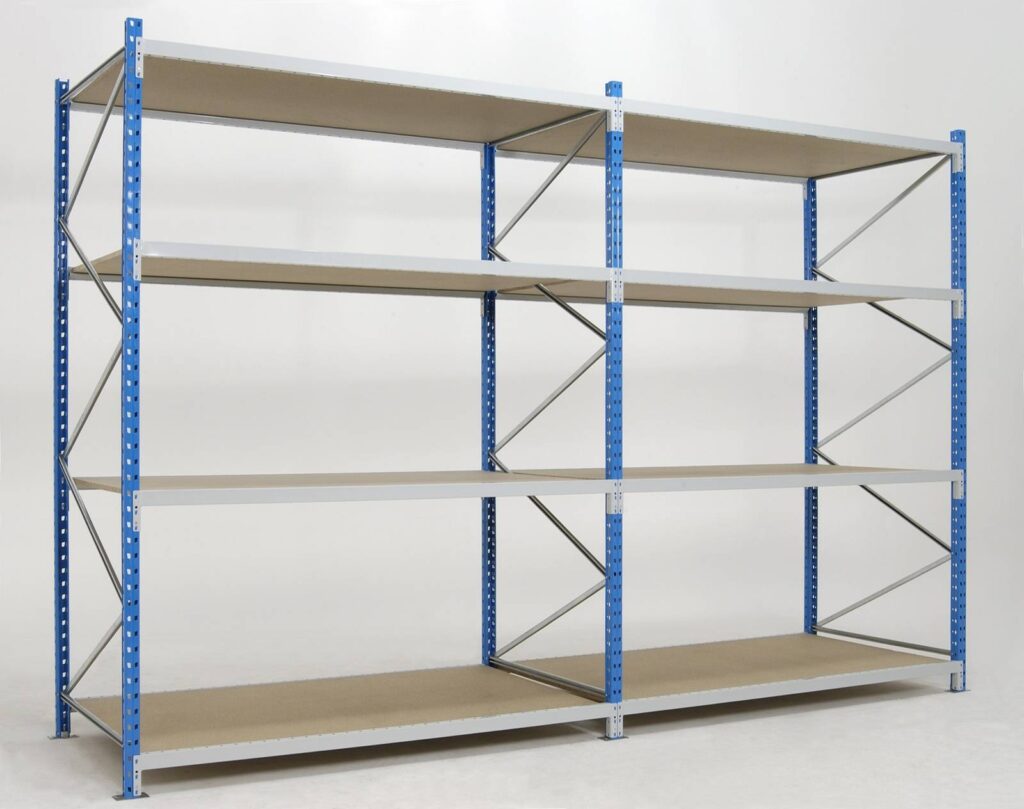 Rayonnage mi-lourd à lisses EPSIVOL – Saint Etienne – stockage manuel et garages automobiles - Image 2