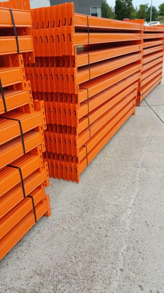 Lot de rack lourd à palette d&rsquo;occasion STOW – LOST001 – 240 palettes Europe – 20 échelles de 5700mm x 1000mm - Image 1