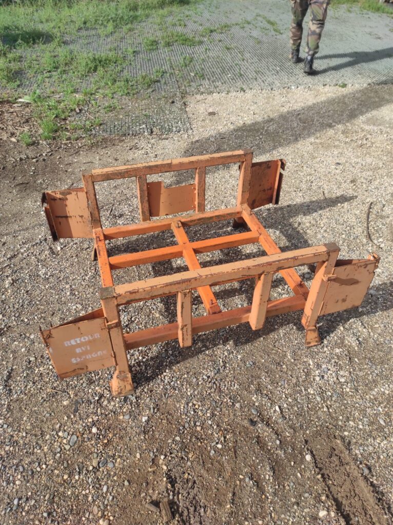 Rack mobile SMI 430 – acier peint, gerbable, 132 x 95 x 57 cm - Image 2