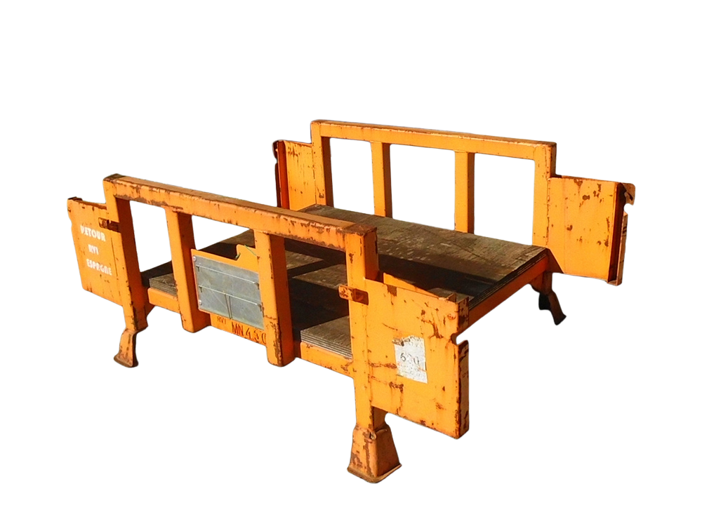 Rack mobile SMI 430 – acier peint, gerbable, 132 x 95 x 57 cm - Image 4