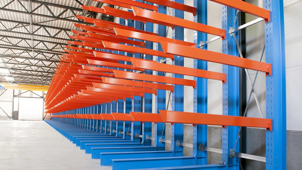 Rayonnages Cantilever – Stockage pour charges longues et volumineuses – Structure modulaire et bras ajustables - Image 4