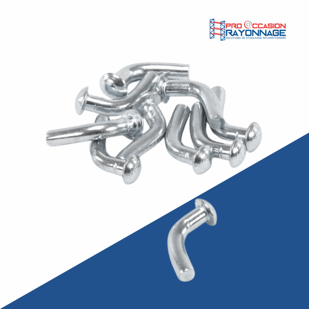 Goupille de sécurité pour lisse de rack à palettes – accessoire de stockage - Image 1