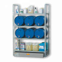 Cemo – Rayonnage de rétention 12 fûts de 60L en acier galvanisé - Image 2