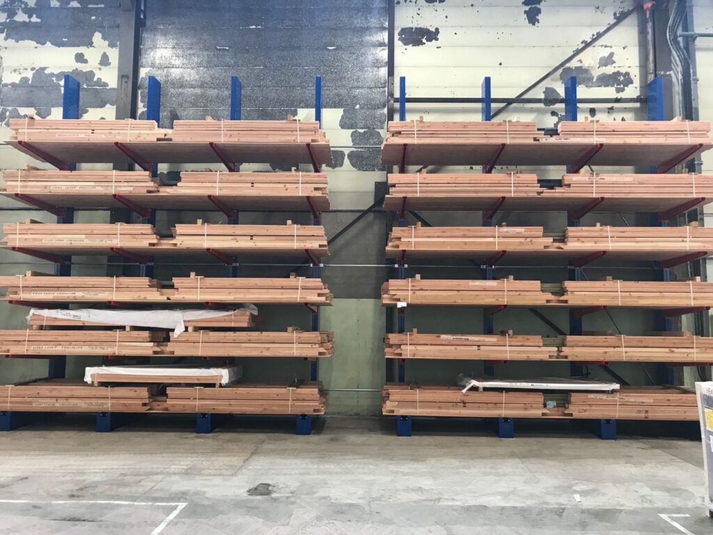 Rayonnage cantilever lourd pour charges longues – Lyon Rhône, version simple ou double face, sur mesure - Image 2