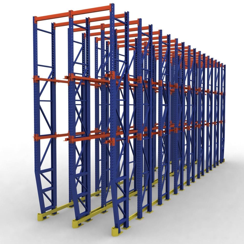 Palettier « Drive in » – Entreposage industriel, très grande densité d’entreposage, s’adapte aux différentes profondeurs de palettes - Image 2