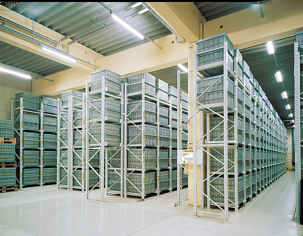 Rayonnages à palettes ELVEDI – stockage sécurisé de palettes, caisses grillagées et caisses en acier - Image 4