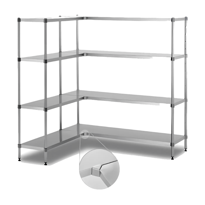 Étagère inox plus pour charges lourdes – Construction inox 304L – Référence MO02-500 - Image 1