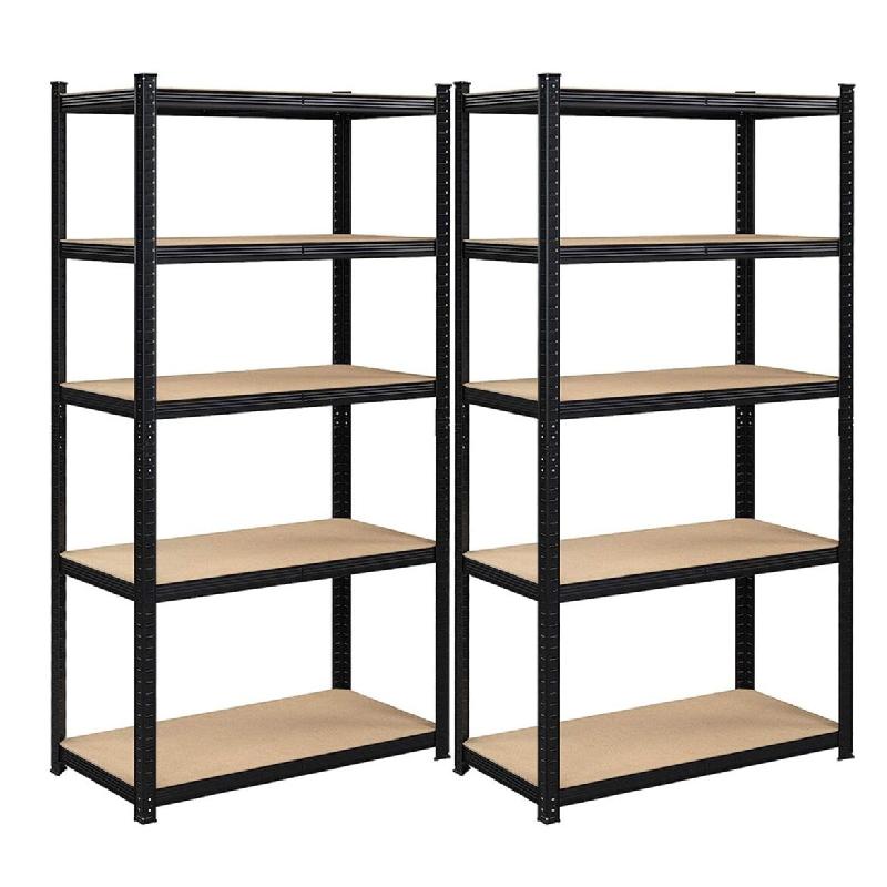 Helloshop26 – Étagère charge lourde métallique 200 x 100 x 50 cm 5 niveaux charge totale 875 kg (175 kg/niveau) étagère de rangement 12_0005591 – - Image 1