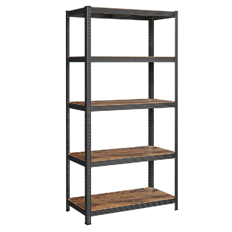 Helloshop26 – Étagère charge lourde métallique 200 x 100 x 50 cm 5 niveaux charge totale 875 kg (175 kg/niveau) étagère de rangement 12_0005596 – - Image 1